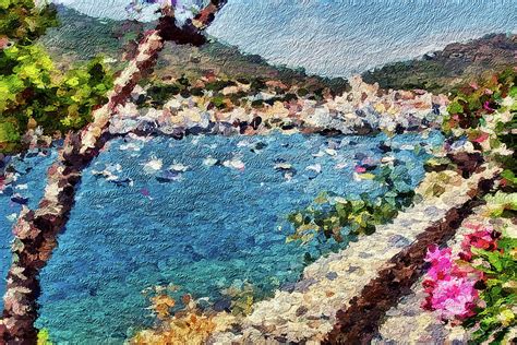 Cadaques Bay Painting Mixed Media by Tatiana Travelways - Fine Art America