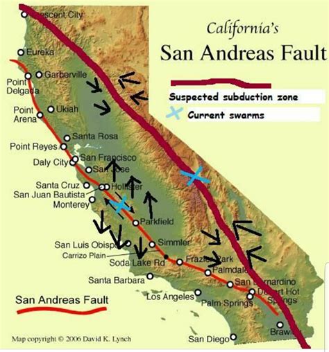 Tectonic Plates Fault Line Map