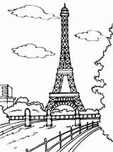 Coloring Page Eiffel Tower Paris Get The  sketch template