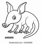 Coloring Book Children Aardvark Stock Vector Royalty Free 572398330  sketch template