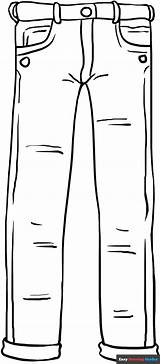 Jeans Coloring Page  Easy Drawing Guides sketch template