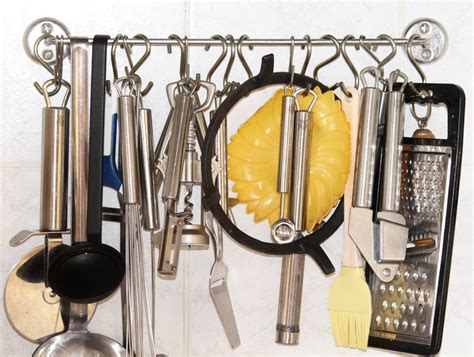 Free Images : plastic, organized, hanging, lighting, kitchenware, stainless steel, product ...