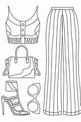 Coloring Fashion Pages sketch template
