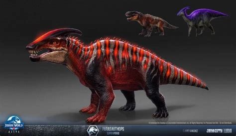 Jurassic World alive Parasutops concept art | Мифические существа, Динозавры, Совята