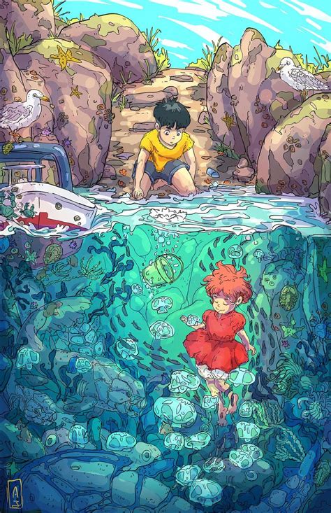 Ponyo and the Devonian Fish by AnandahJanae on DeviantArt | Personagens ...