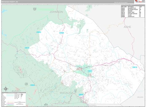 Watauga County North Carolina Map