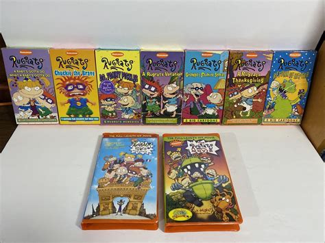 Nickelodeon Rugrats - VHS Lot of 9 - Original Orange Movie Episode Tapes Nick | eBay