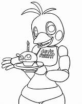 Fnaf Coloring Pages Chica At GetColoringscom  Free Printable sketch template