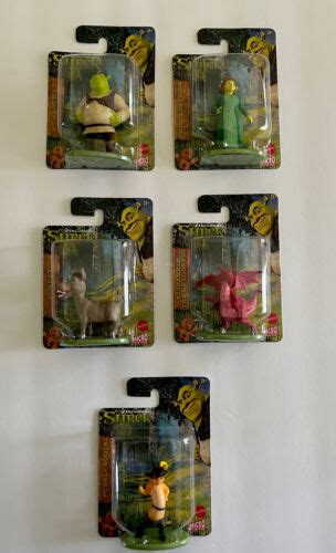 SHREK/Set Of 5/Shrek, Fiona, Donkey, Dragon And Puss In Boots Figures(Brand New) | #4644489691