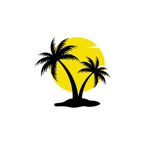 palm tree logo icon design template vector 7635048 Vector Art at Vecteezy