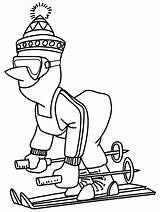 Winter Sports Coloring Page & coloring Book sketch template