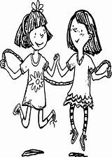 Amelia Bedelia Jump Rope Coloring Page  Wecoloringpagecom sketch template