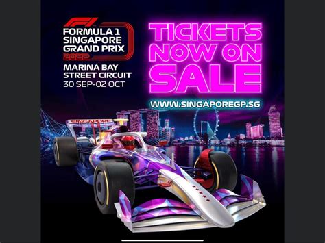 F1 Singapore GP Padang Grandstand Race Day Tickets (Sunday), Tickets & Vouchers, Event Tickets ...