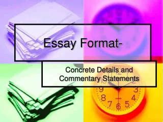 PPT - Essay Writing Format Example PowerPoint Presentation, free download - ID:12719004