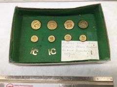 Railroad conductors uniform buttons - Legacy Auction Company