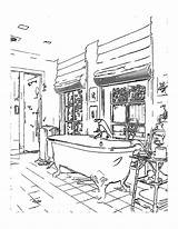 Free Printable Interior Design Coloring Pages sketch template