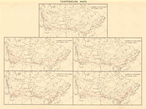 CANADA Isotherms. Temperature. Precipitation. Rainfall. Snowfall. WHITE 1906 map