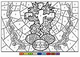 Easter Coloring By Numbers  Download And Print For Free sketch template