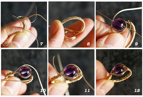 How to make wire wrapped rings for three different shape gemstones | Wire jewelry rings, Crystal ...