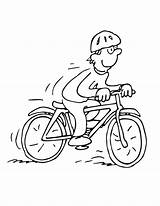 Happy Boy Is Riding Bicycle coloring Page  Download Print Or Color sketch template