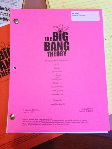 Image - Tbbt 6x7 script page.jpg - The Big Bang Theory Wiki