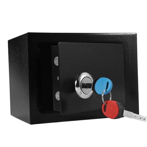 Mechanical Key Lock Durable Strong High Security Steel Safe Box Key Operated Money Cash Storage ...