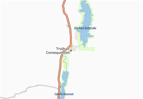 MICHELIN Truth or Consequences map - ViaMichelin