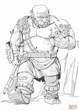 DND Ogre coloring Page  Free Printable Coloring Pages sketch template