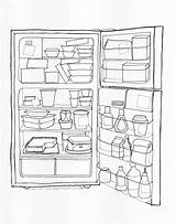 “Office Fridge” Coloring Page By Eling Chang – Follow Me To Certain Doom sketch template