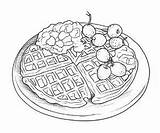 Free 🧇 Waffles Coloring Pages – Coloring Corner sketch template