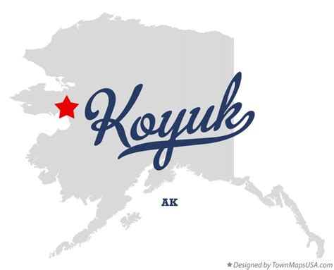 Map of Koyuk, AK, Alaska