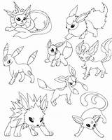 Pokemon Coloring Pages Eevee Evolutions At GetDrawings  Free Download sketch template