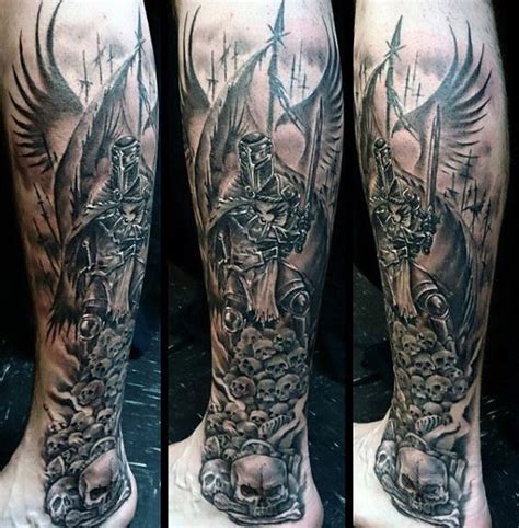 forearm knights templar tattoo - abstractbodyarttattoo