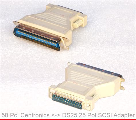 SCSI Adapter Centronics 50-PIN 50 Pin DS 25 Pin Male O814 | eBay