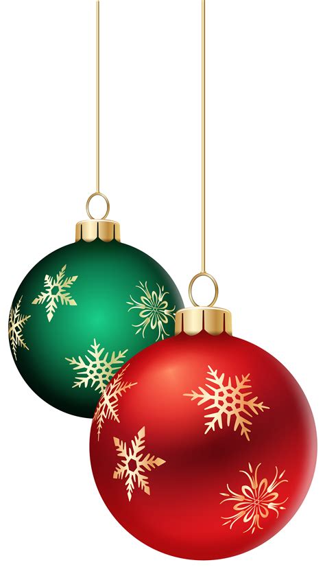 Hanging Christmas Balls Transparent PNG Clip Art Image | Gallery Yopriceville - High-Quality ...