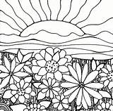 Flower garden coloring Pages To Download And Print For Free sketch template