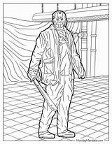 Jason Voorhees Coloring Pages sketch template