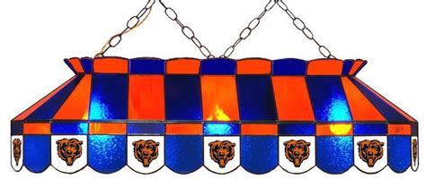 Chicago Bears Pool Table Light Tiffany Stained Glass by Imperial in 2022 | Pool table lighting ...