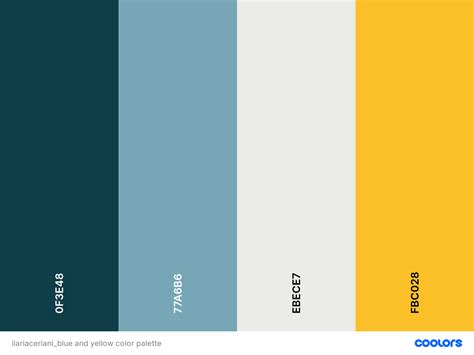 Blue and yellow color palette | Color palette yellow, Yellow palette, Wedding palette blue