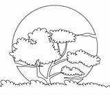 Puesta De Sol En La Playa Para Colorear Imprimir E Dibujar  sketch template