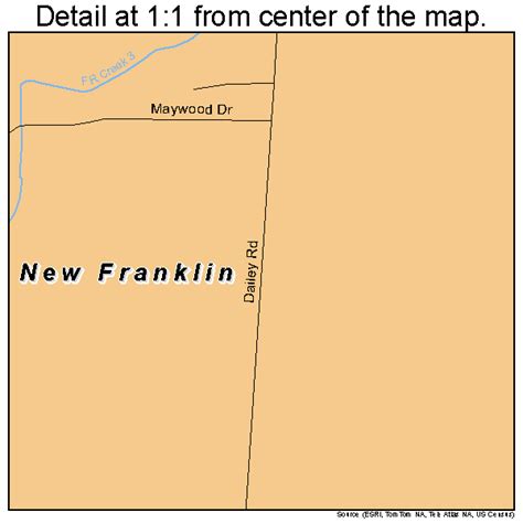 New Franklin Ohio Street Map 3954562