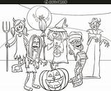 Halloween Monsters Coloring Pages sketch template
