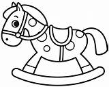Rocking Horse coloring Page  ColouringPages sketch template