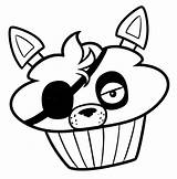 FNAF Foxy Coloring Pages sketch template