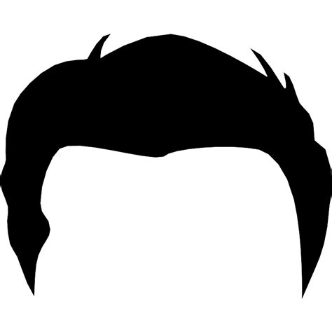 Male Short Hair Wig Shape Vector SVG Icon - SVG Repo