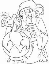 Wizard Coloring Pages For Kids sketch template