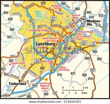 Pittsburgh Pennsylvania Downtown Map Stock Vector 144049600 - Shutterstock