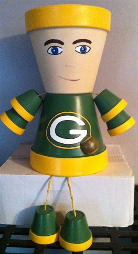Green Bay Packers Spirts Team #Greenbay | Clay flower pots, Clay pot projects, Terra cotta pot ...