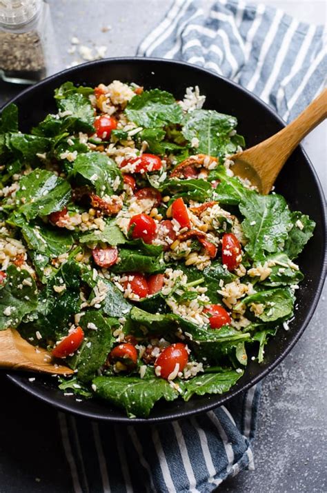 10 Minute Baby Kale Salad - iFoodReal.com - Healthy Family Recipes