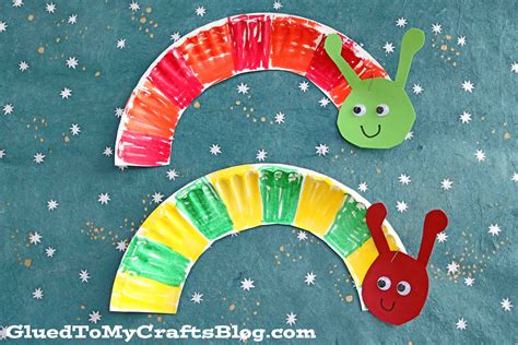 Paper Plate Caterpillar Craft